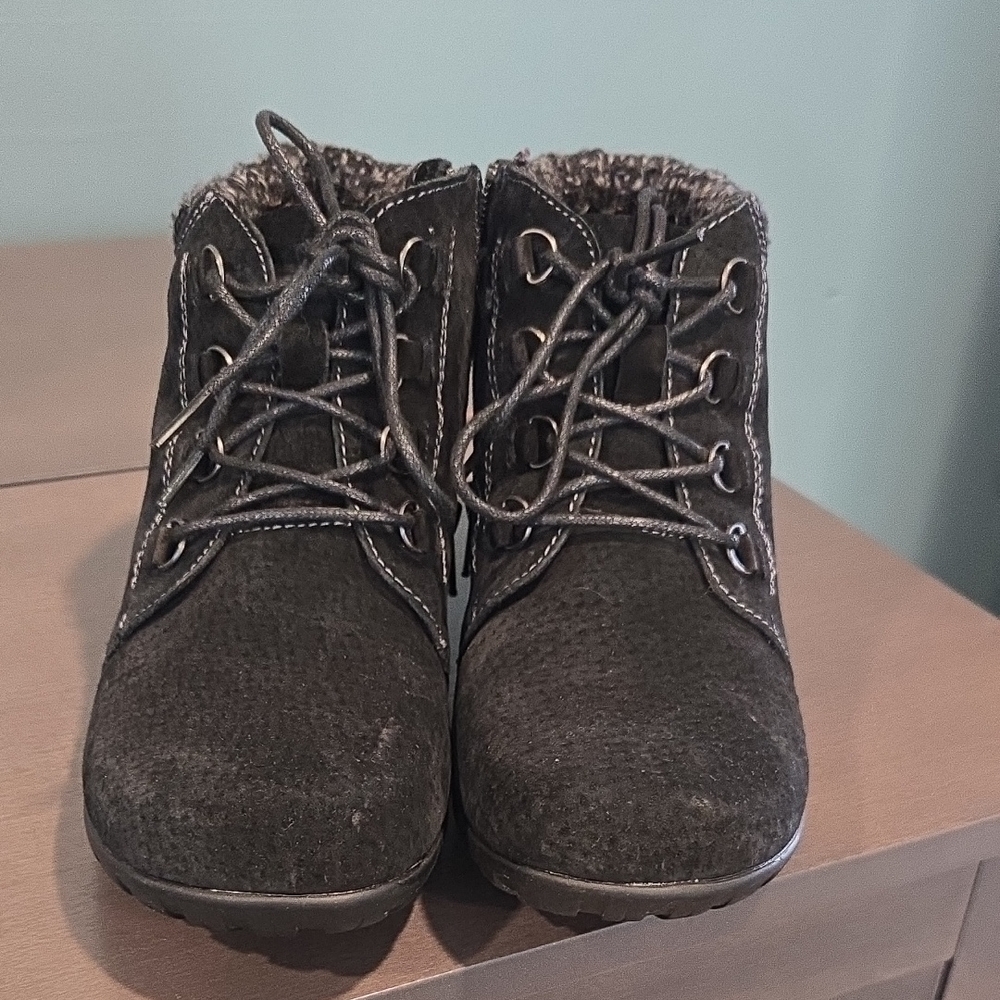 Lace-Up Ankle Boots